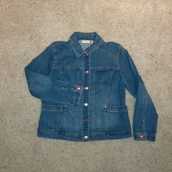 Chico's denim jacket - Picture 7 of 10